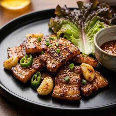 Samgyeopsal Grilled Pork Belly with Ssamjang