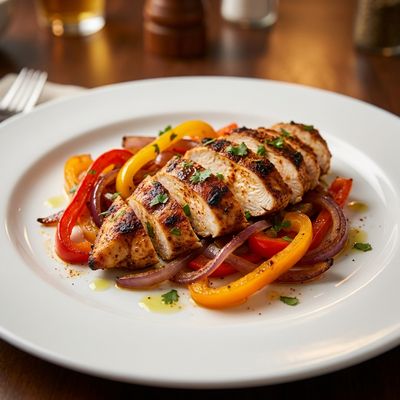 Sheet Pan Chicken Fajitas with Bell Peppers