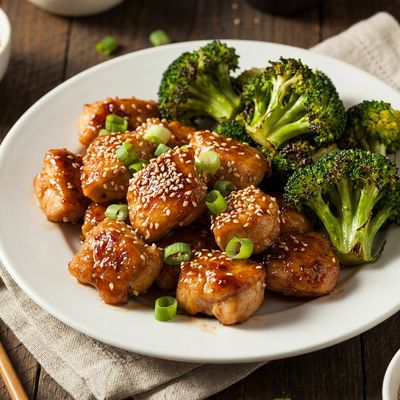 Sheet Pan Sesame Ginger Chicken and Broccoli