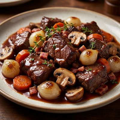 Slow-Cooked Beef Bourguignon