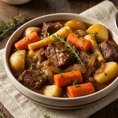 Slow-Cooker Beef and Root Vegetable Stew