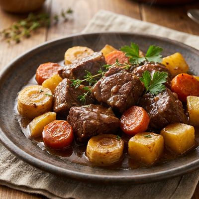 Slow-Cooker Beef Stew with Root Vegetables