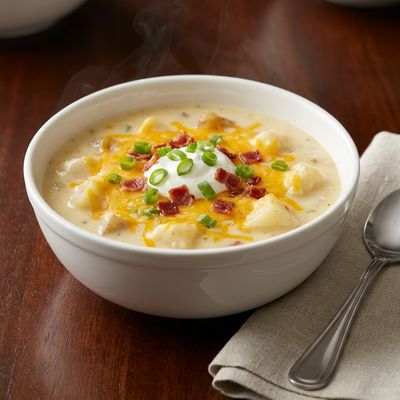 Slow Cooker Loaded Baked Potato Soup