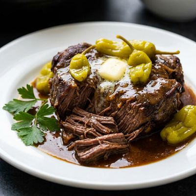 Slow Cooker Mississippi Pot Roast