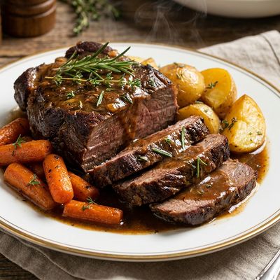 Slow-Cooker Pot Roast with Carrots and Potatoes