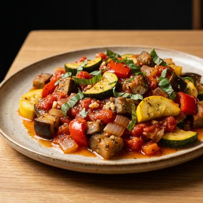 Slow Cooker Ratatouille with Fresh Herbs