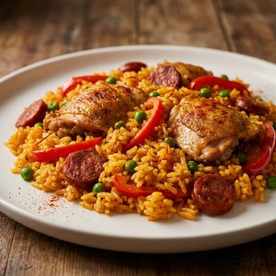 Spanish Chicken and Chorizo Paella