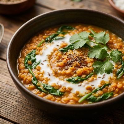 Spiced Lentil and Spinach Dal