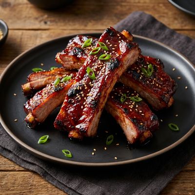 Sticky Korean BBQ Pork Ribs