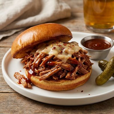 Sweet and Spicy BBQ Pulled Pork Sandwiches