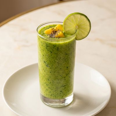 Tropical Mango and Spinach Green Smoothie