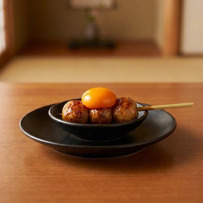 Tsukune with Egg Yolk