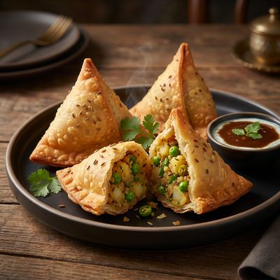 Vegetable Samosa with Spiced Potato Filling